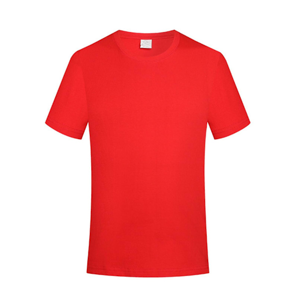 Oversized par kortærmet T-shirt løs og åndbar top til pige kvinde mor kæreste 2XL Red