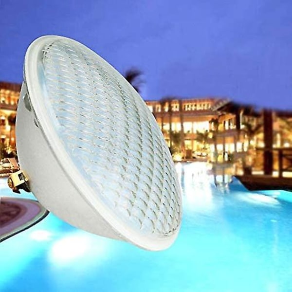 Led Bassenglys, 36w Par 56 Svømmebassengbelysning, Vanntett Varmt Lys [dc/ac 12v]