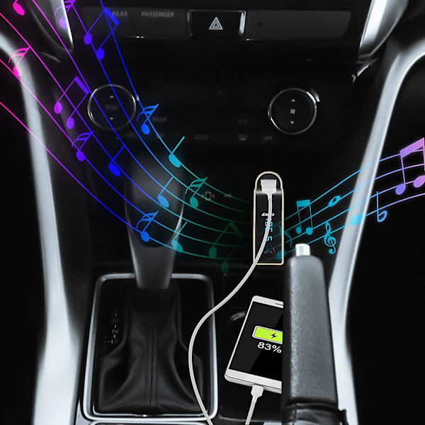G7 Bluetooth Bil Kit Håndfri Fm Transmitter Bil Kit Højttaler Radio Mp3 Afspiller Usb Oplader Og Aux