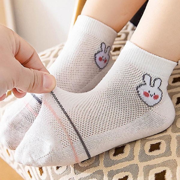 Bomull Baby Boy Girls Socks Tunn Sommar Andas Mesh Barnstrumpa A 1-3Y