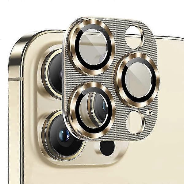 Til iPhone 14 Pro kameralinsebeskyttere Gold