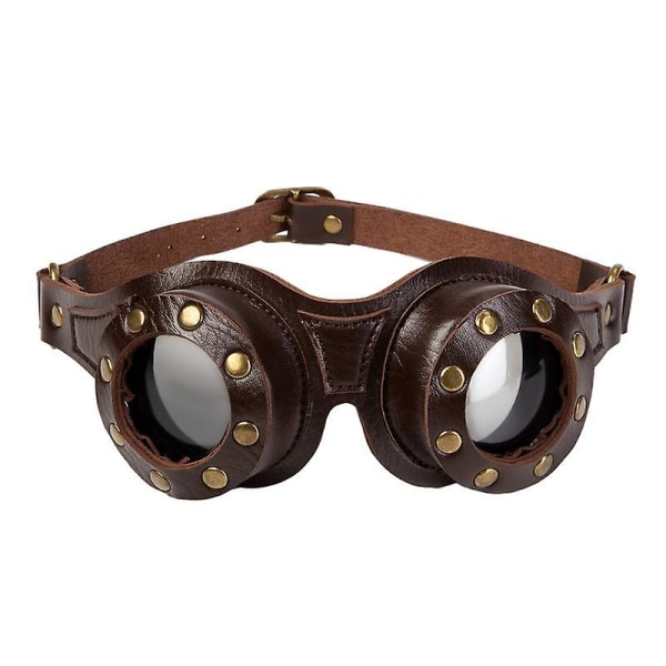 Steampunk-glasögon, gotiska retro Halloween-cosplay-glasögon