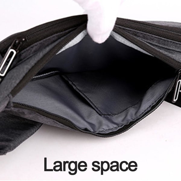 Skulderveske for menn, fritids Sling Pack, mini crossbody-brystvesker for kvinner blue