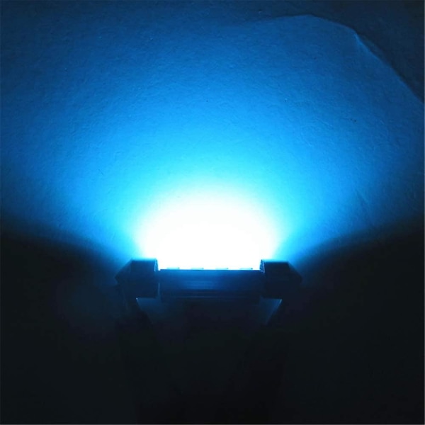 10st Isblå 31mm Festliga Led Billampor 2835smd