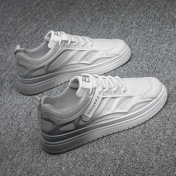 Herr Casual Skor Halkskydd Andas Platta Skor Frq623 Gray EU 44