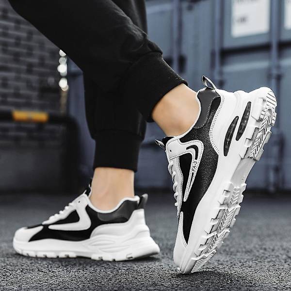 Herre Sportssko Mode Casual Sko Frh181 BlackWhite EU 40