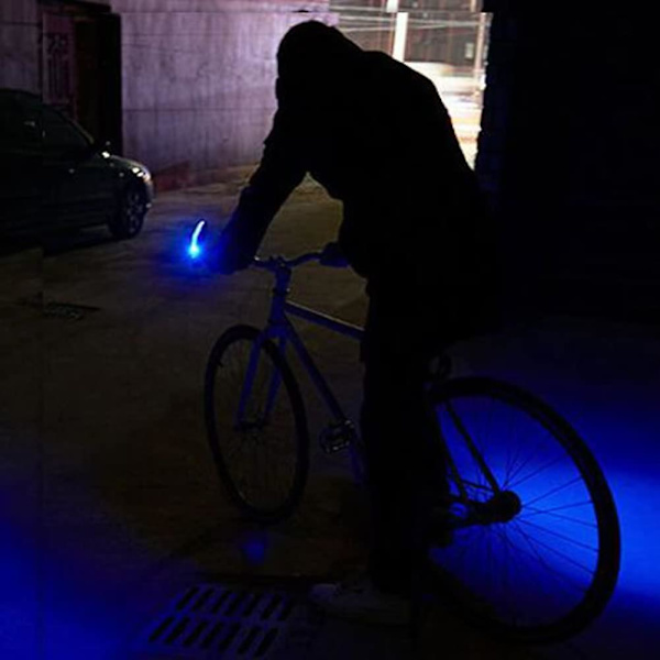 Styrlys, 2 stk. Forlygter til cykel LED Cykelindikatorlamper Blinklys Positionslys til 22 mm diameter cykler