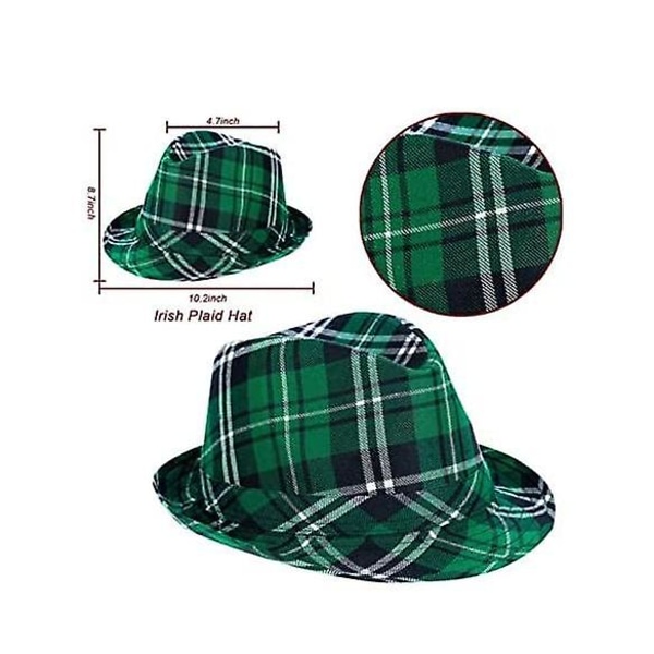 Dekorationer för St. Patrick's Day grön hatt