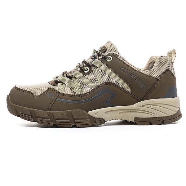 Vandringsskor för män och kvinnor, låga sneakers för utomhusspårning, vandring, promenader 3D863 Brown EU 40