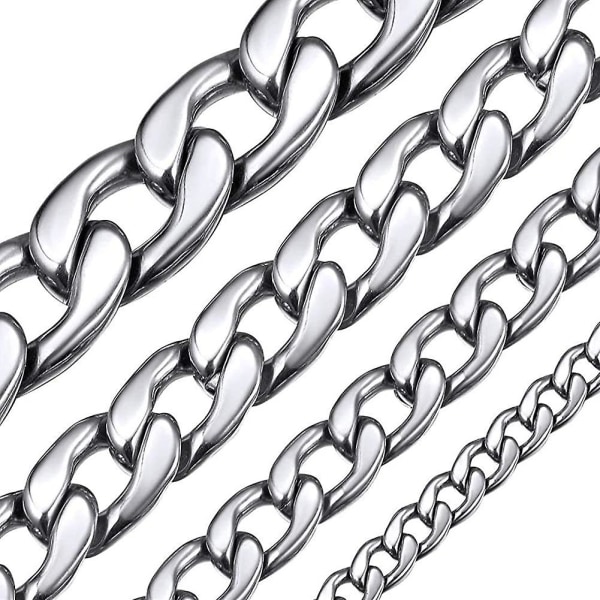 Halsband i äkta guldpläterad Miami Cuban Chain för män och kvinnor, acsergery
