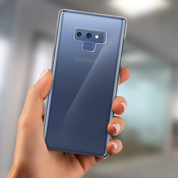 360 Cover til Galaxy Note 9 Fleksibel Front & Stiv Bagside - Transparent