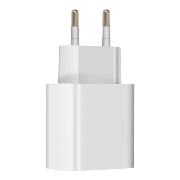 Lader USB-C Power Delivery 20W Hurtiglading Kompakt Format, Hvit