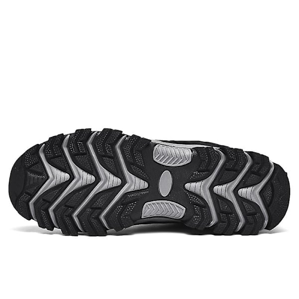 Herre Dame Vandresko Lav Top Sneakers Til Udendørs Trailløb Trekking Vandring 3D2388 Black EU 47
