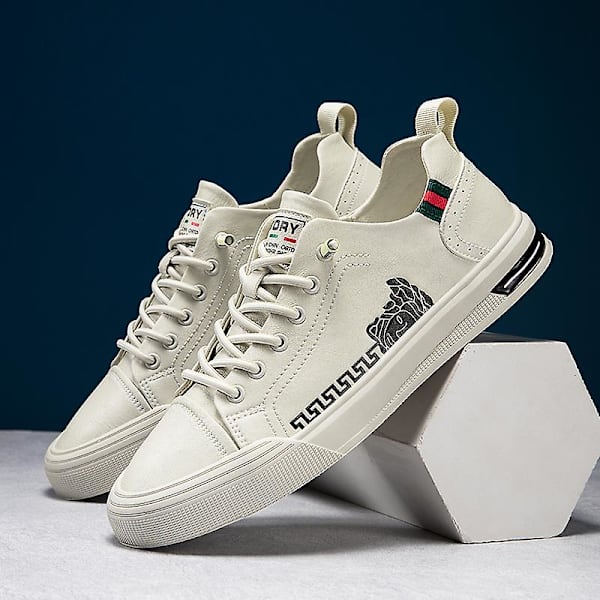 Herr Casual Skor Mode Sneakers Frhv2199 Beige EU 44
