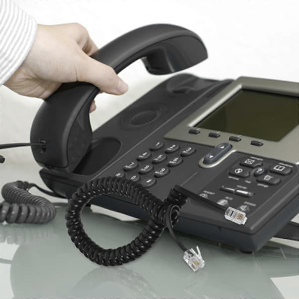 2 st Telefonsladdar Telefonsladdar Handenhetssladdar Spiral Telefonsladd för Handenhet