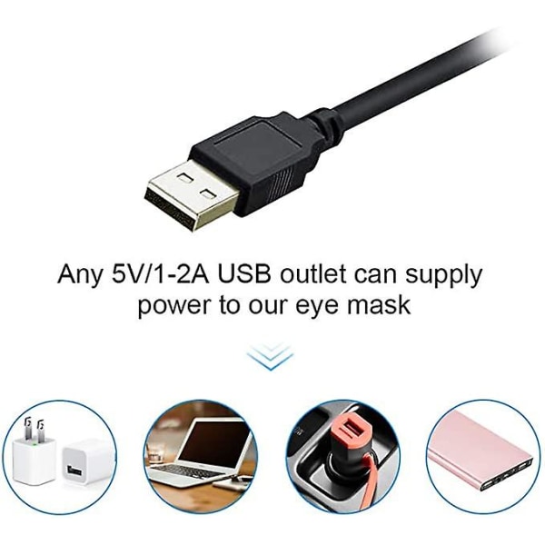 Uppvärmd ögonmask, Usb ångögmask för att lindra ögonstress