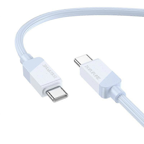 Borofone BX107 60W USB-C / Type-C til USB-C / Type-C Hurtig Opladnings Datakabel, Længde: 1m Type-C til Type-C