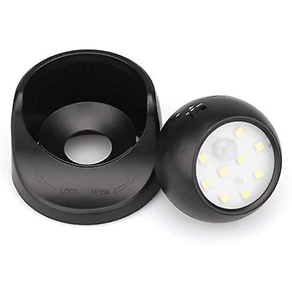 Utomhusvägglampa med rörelsesensor | 1000 Lumen LED-utomhusbelysning | Batteridriven sladdlös belysning 360° vridbar