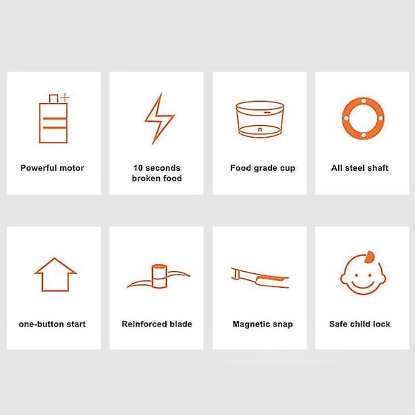 Trådløs Mini Elektrisk Hvitløkskutter Matkutter Ingefær Grønnsakshakker 250ml
