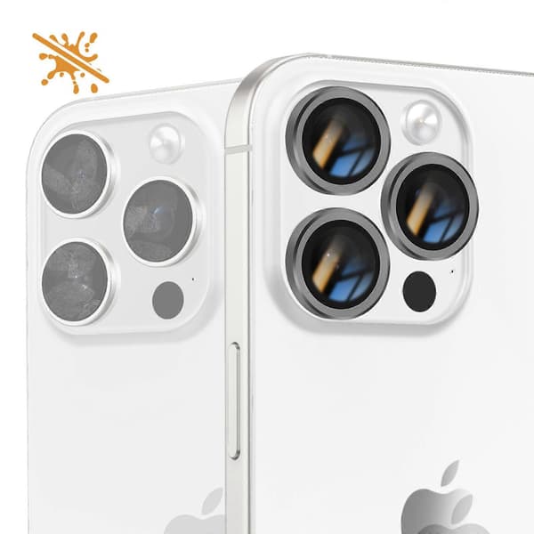 Kamera i herdet glass for iPhone 16 Pro Max Hardhet 9H Anti-ripe, Grå