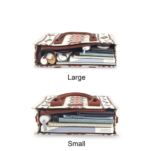 Wrangler Tote Bag Western Purses Damväskor Axelremsväskor Boho Aztec Handväskor Canvas S
