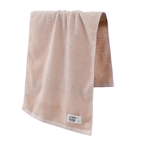 40*90cm Håndklesett til Bad, Håndkle til Bad i Ren Bomull, Ansiktshåndkle, Fortykket Absorberende Sports Håndkle Forlenget Badehåndkle Curry color