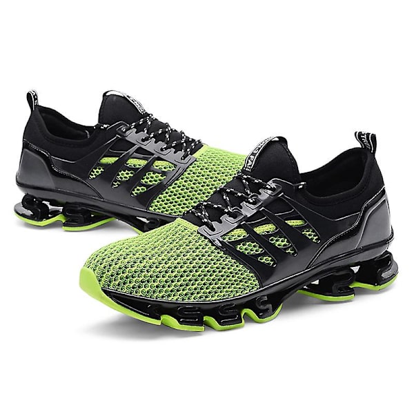 Sport Löparskor För Herr Mesh Andningsbara Trail Löpare Mode Sneakers K06 Green EU 41
