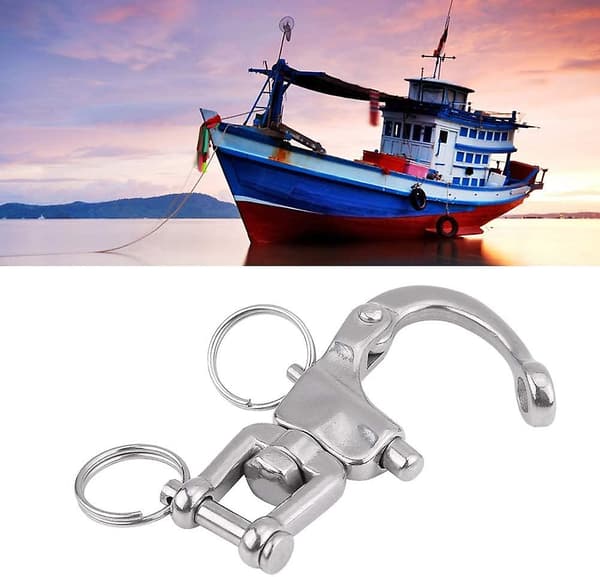 Swivel Swivel Snap Hook, Quick Links Quick Release Spring Hook För Segelbåt Halyard Båtar 316