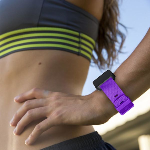 Blød silikone urrem til Garmin Forerunner 35 Purple Style E Garmin Forerunner 35