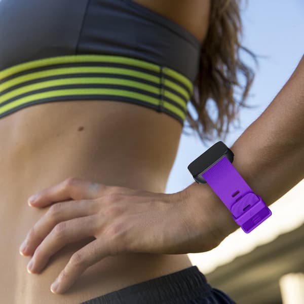 Mjukt silikonarmband för Garmin Forerunner 35 Purple Style E Garmin Forerunner 35