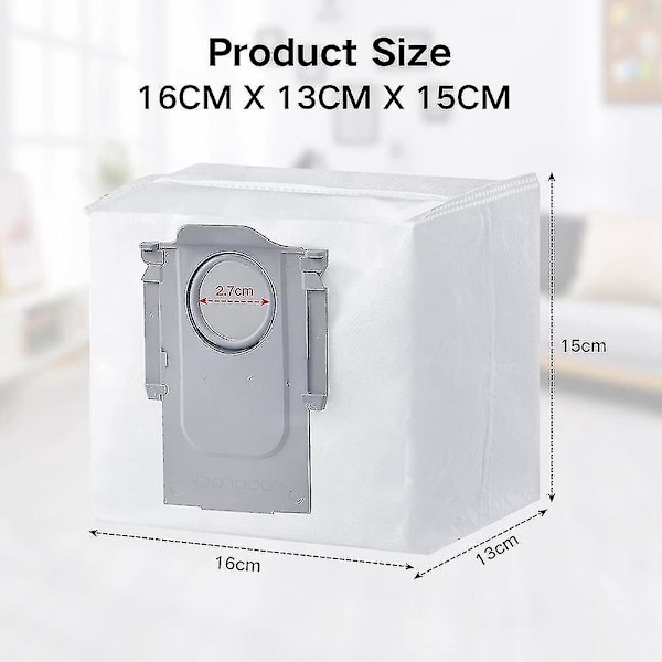 Xiaomi Roborock S7 Maxv Ultra -pölypussi S7 Maxv / S7 Maxv Plus -malleille