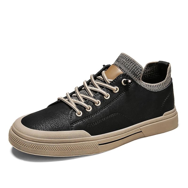 Herr Casual Skor Högkvalitativa Läderskor Frdb21611 Black EU 41