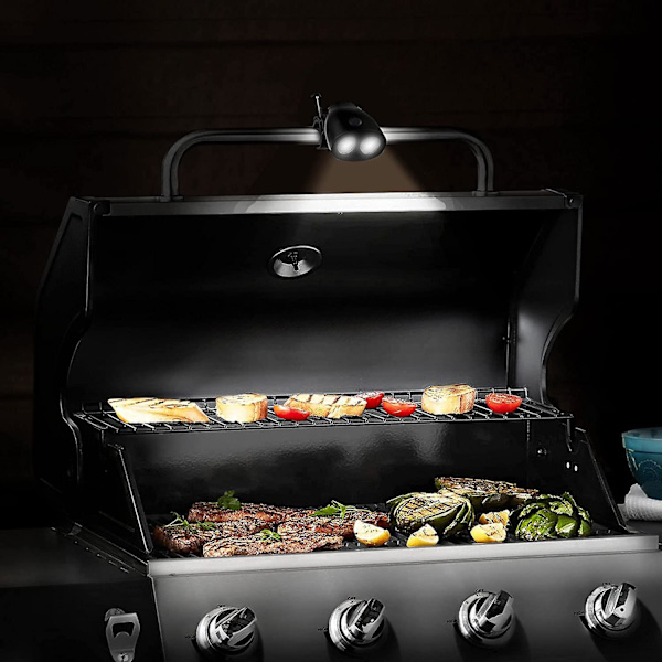 BBQ Grill Lys, LED Lampe 360 Graders Rotasjon Grilllys For Utendørs BBQ, Middag, Camping, Fiske, Sykkellykter