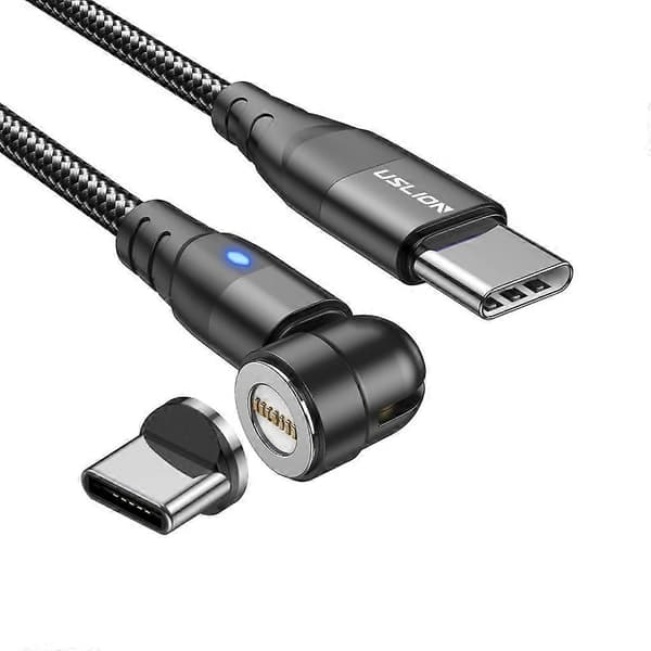 3 i 1 PD 60W Magnetisk Kabel 3A Hurtig Opladning Type C Til Type C For Micro USB