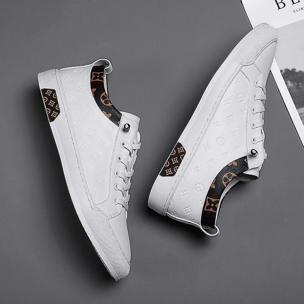 Herre fritidssko høykvalitets sneakers Frk8801 White EU 41