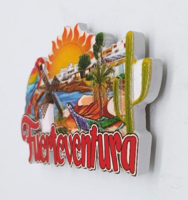 Fuerteventura Spanien Ö 3D Kylmagnet