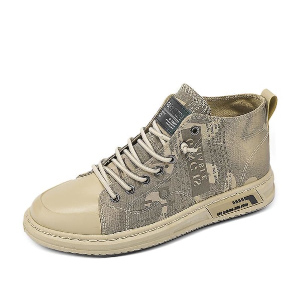 Herre Casual Sko Komfortable Flade Moderne Skridsikre Udendørssko 1Gbh087 Khaki EU 41