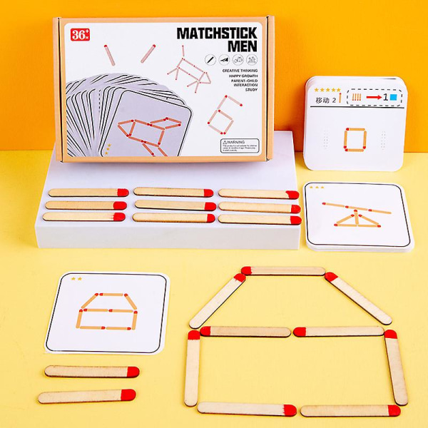 Dimension Match Pussel Bordsspel Barns avancerade matematiska Olympiad Geometrisk Logik Fokus Träning Tidig undervisning Intelligensleksaker