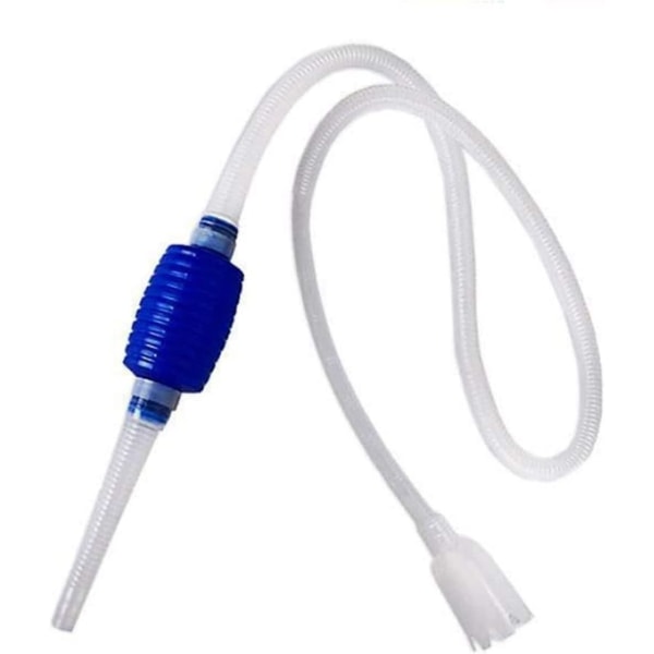 Akvarie Siphon Grus Vattenfilter Handhållen Rengöringsverktyg Vattenväxlare Luftpump Tillbehör (vit, 143cm)