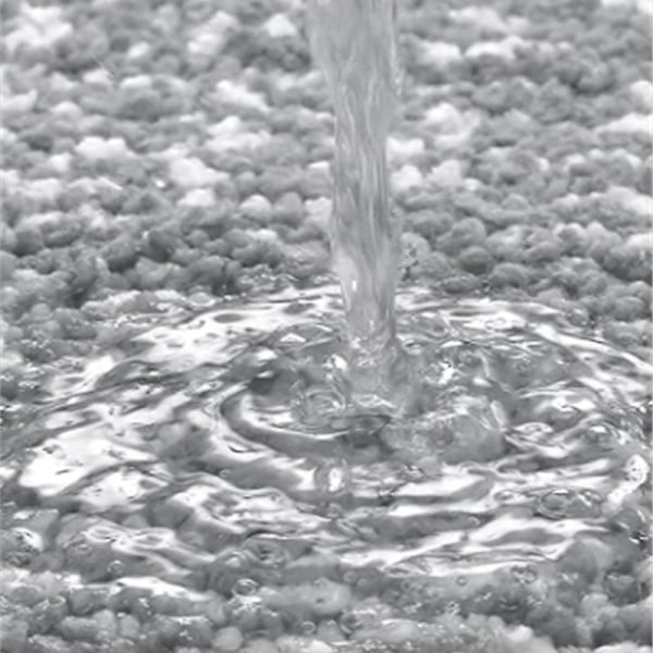 Luksus Badeværelsesmåtte, Ekstra Bløde og Absorberende Mikrofiber Bademåtter, Skridsikker Plysset Bademåtte, Maskinvask Tør, Bademåtter Til Badeværelse Fl black2 50x80cm