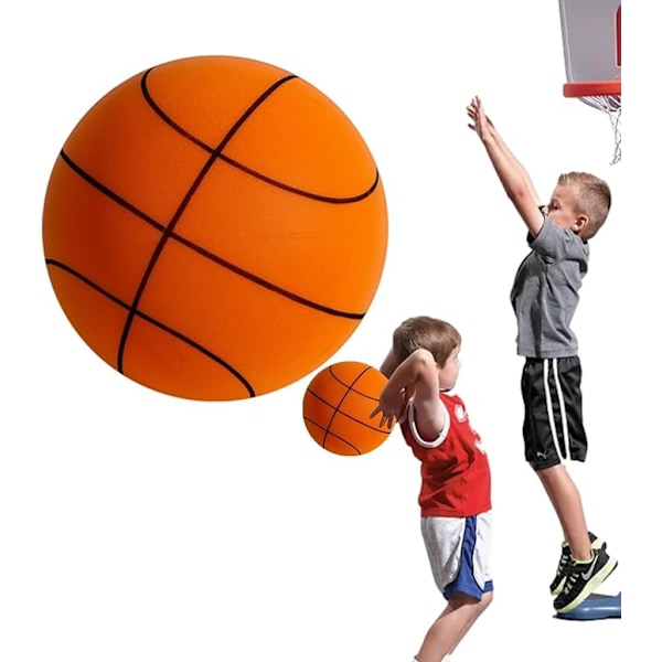 Silent Basketball - obelagd högdensitetsskumboll, lätt och mycket elastisk flexibel Silent Basketball, tyst boll för hemmaspel och inomhusträning