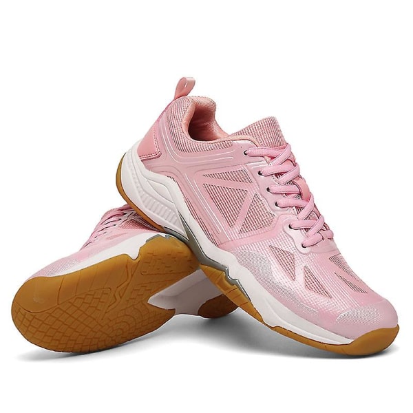 Dam Lätta Sneakers Mode Inomhusplansskor Lämpliga För Badminton 3D0002 Pink EU 41