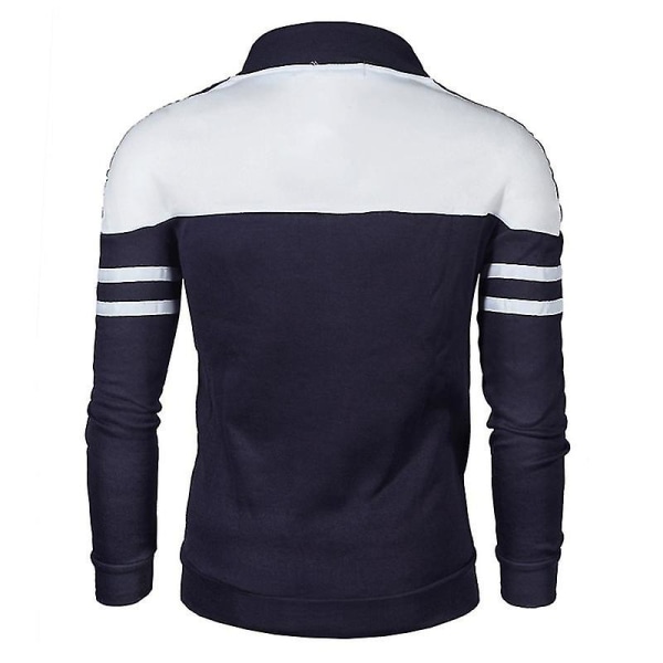 Menn Høst Vinter Menn Casual Jakker Striper Design Mote Plysj Sportsklær 2X D