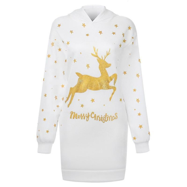 Damjultröjor med julmotiv - Lös passform - Långärmad sweatshirt Red L