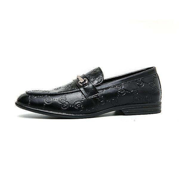 Herre Klassiske Moderne Formelle Oxfords Snøresko Lædersko Casual Sko a7755 Black EU 40