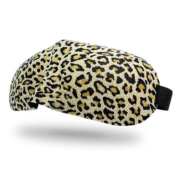 Sovmask för Män Kvinnor, 3D Konturformad Sovmask (1 st) Leopard