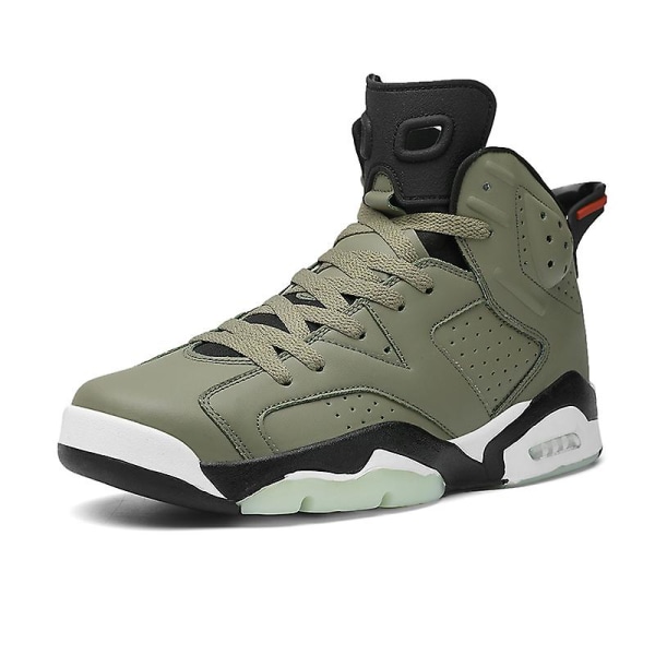 Herr Basketbollskor Lätta Andningsbara Promenadskor Athletic Fashion Sneakers 3Daj6 Green EU 39