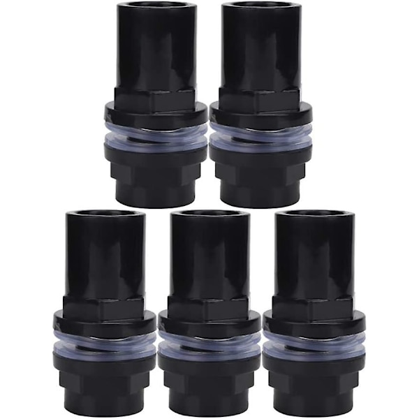5kpl/setti PVC Akvaarion Vesiputken Liitos Suorat Putket Tarvikkeet Liitin Kalasäiliöt (25mm)