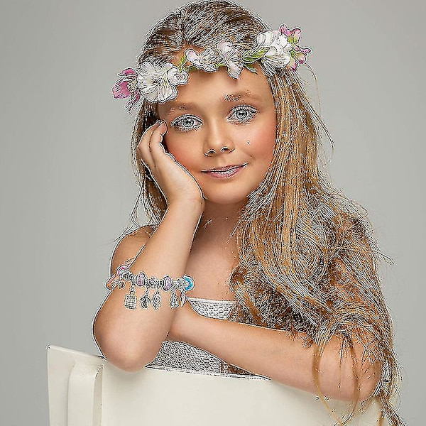 Charme Armbånd Fremstillingssæt, 127 stk. Charme Perler Armbånd Smykkefremstillingssæt
