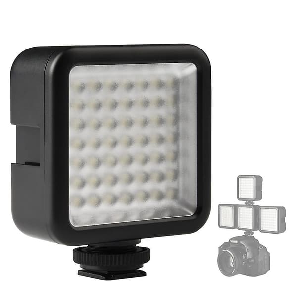 Led Videolys, 1 stk. 49 Led Kameralys, Dæmpbart Kamerafyldlys